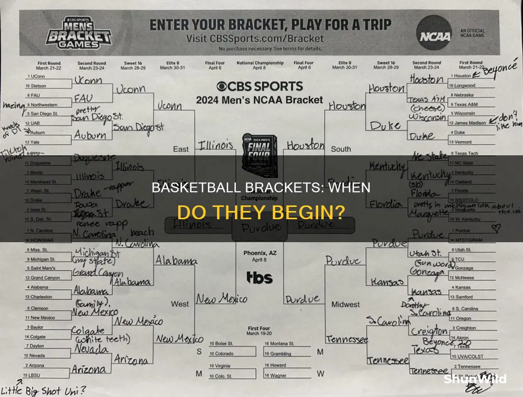 when do basketball brackets start