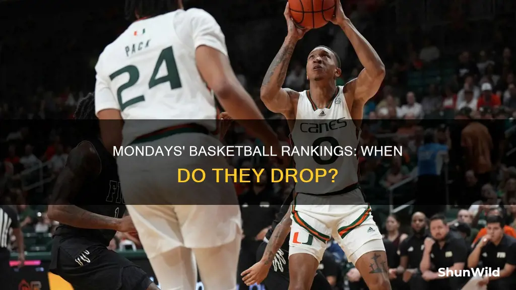 when do basketball rankings come out on mondays