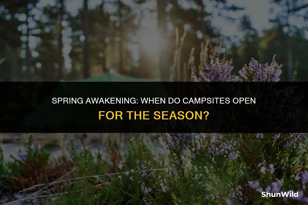 when do camp sites open