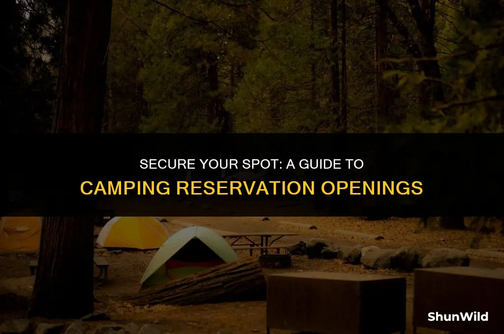 when do camping reservations open