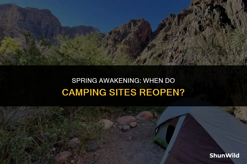 when do camping sites reopen