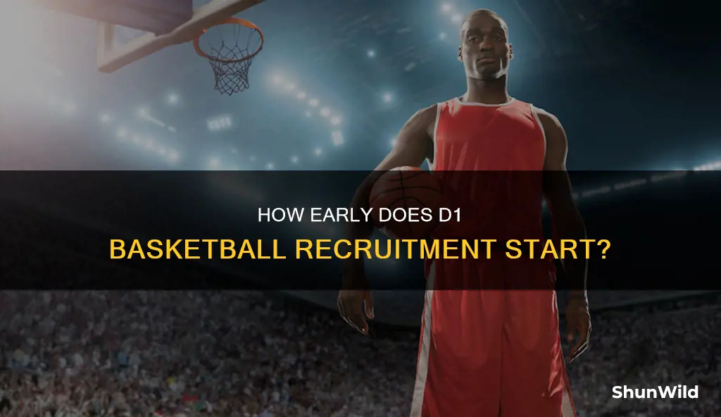 when do d1 schools start recruiting for basketball