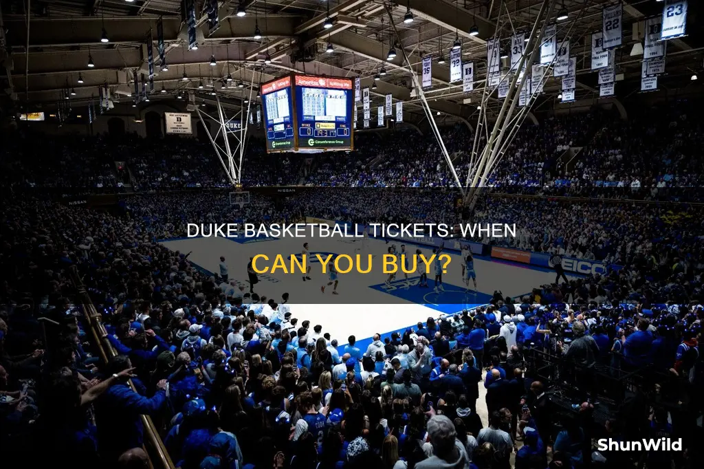 when do duke basketball tickets go on sale