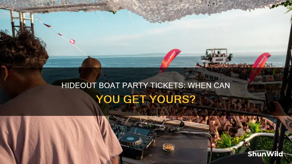 when do hideout boat party tickets go on sale