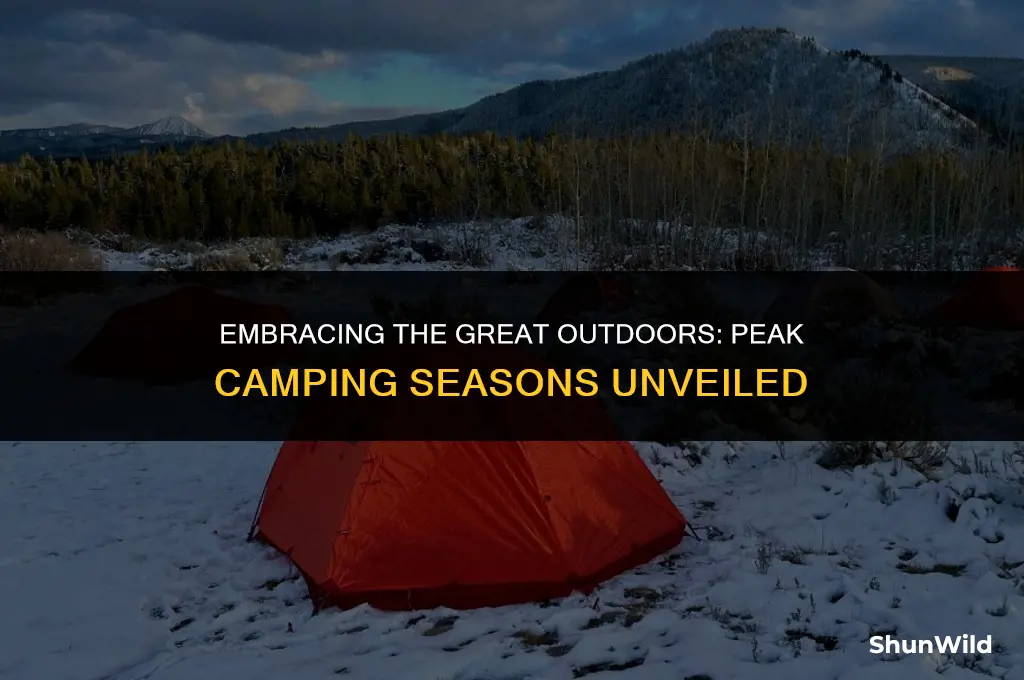 when do most people camp