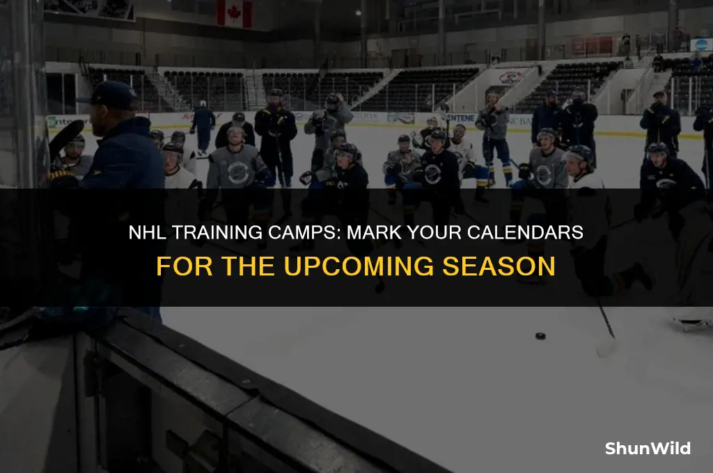 when do nhl camps open