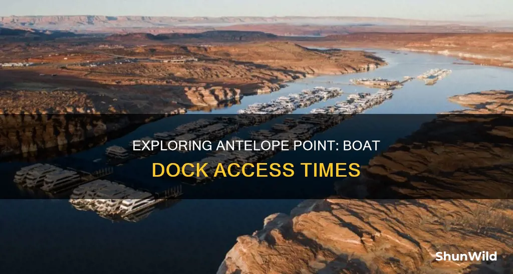 when do the boat docks in antelope point open