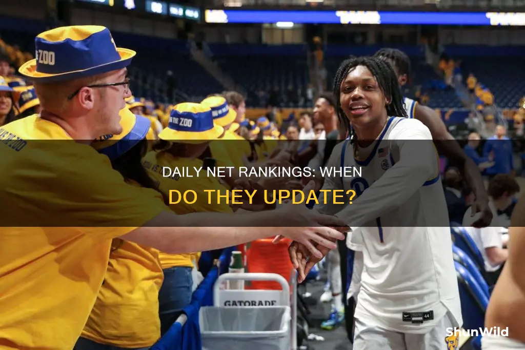 when do the net basketball rankings update each day