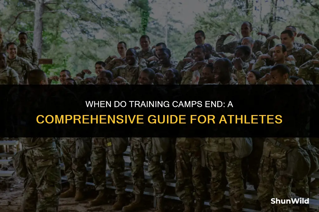 when do training camps end