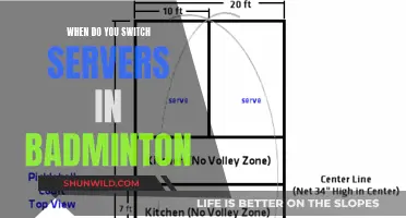 Switching Servers: When and Why in Badminton