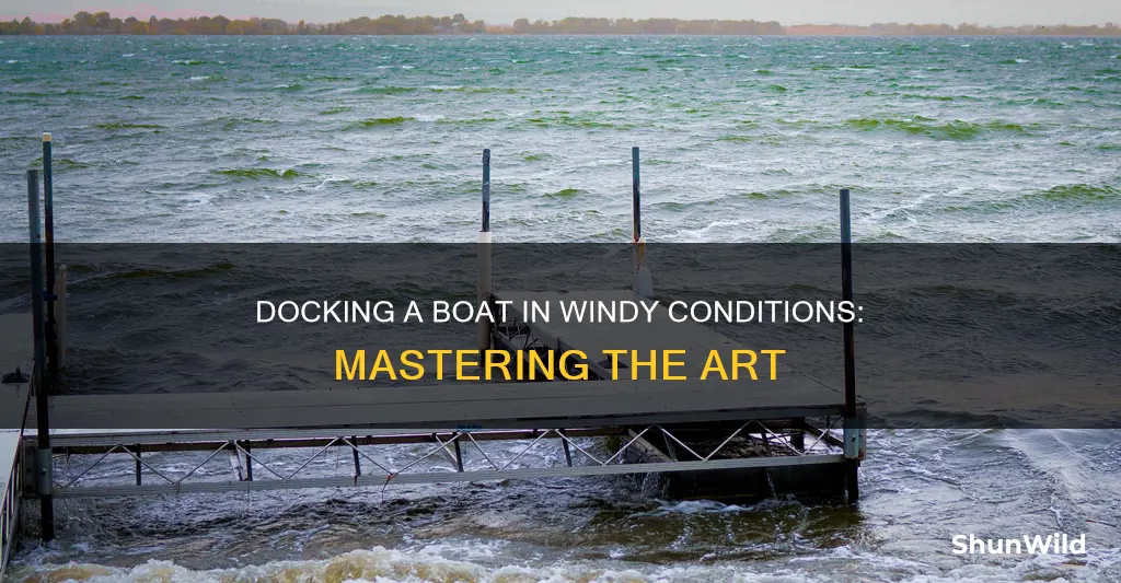 when docking a boat wind