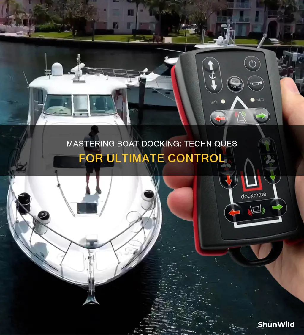 when docking your boat you will have more control