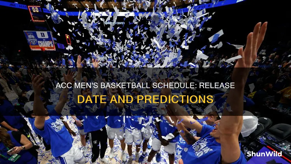 when does acc mens basketball schedule come out