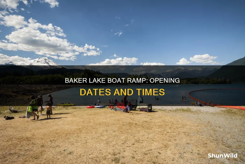 when does baker lake boat ramp open up