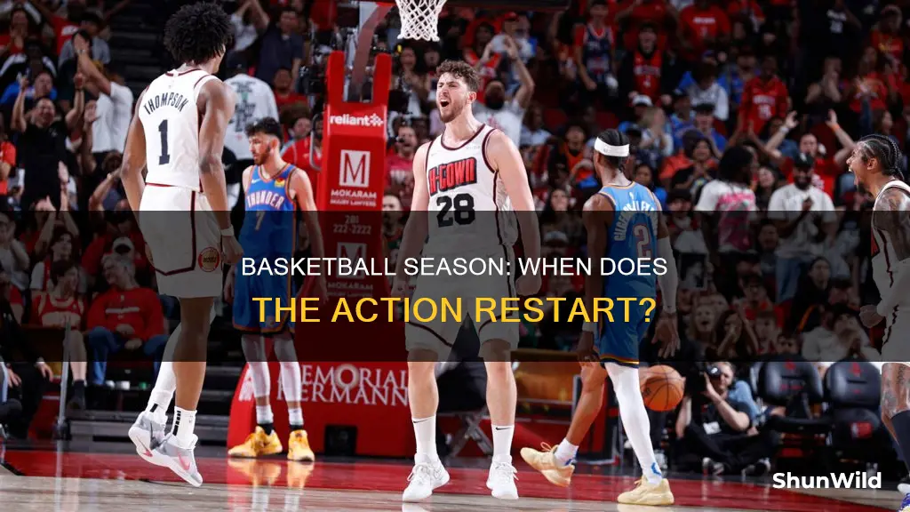 when does basketball start back up
