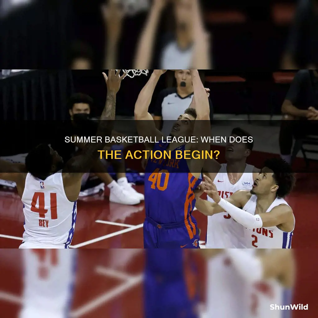 when does basketball summer league start