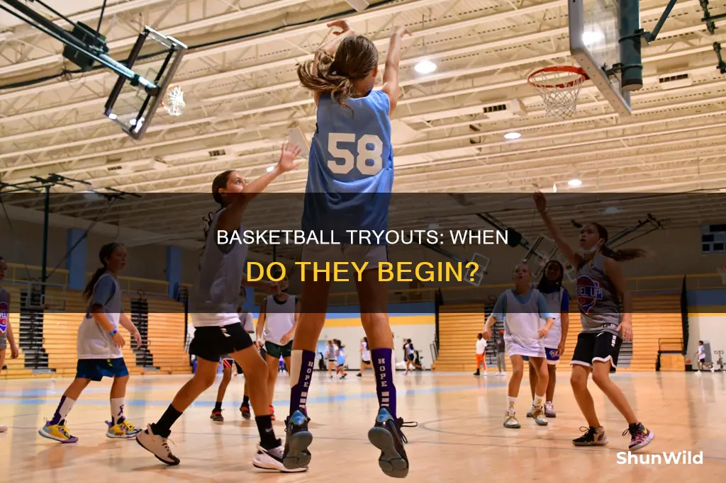 when does basketball tryouts start