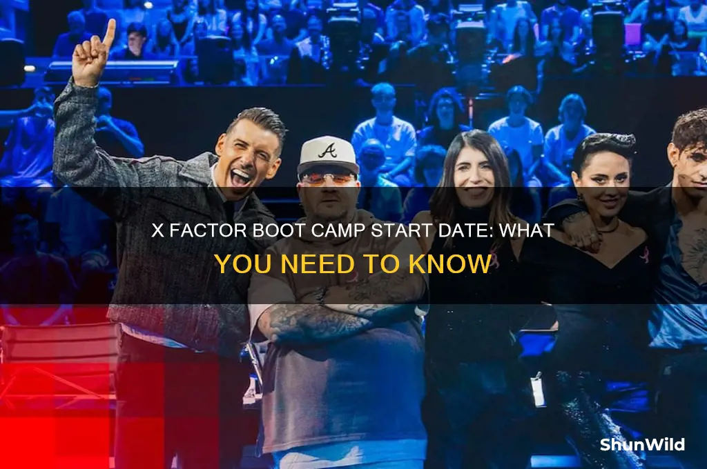 when does boot camp start x factor