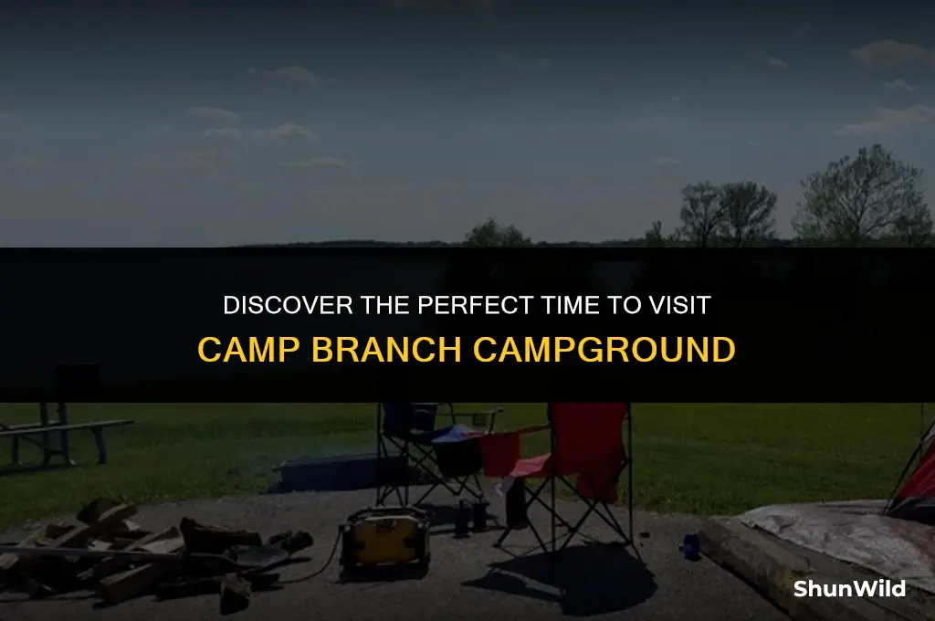 when does camp branch campground