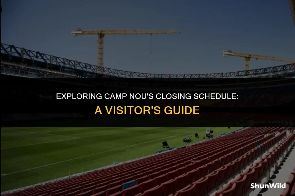 when does camp nou close