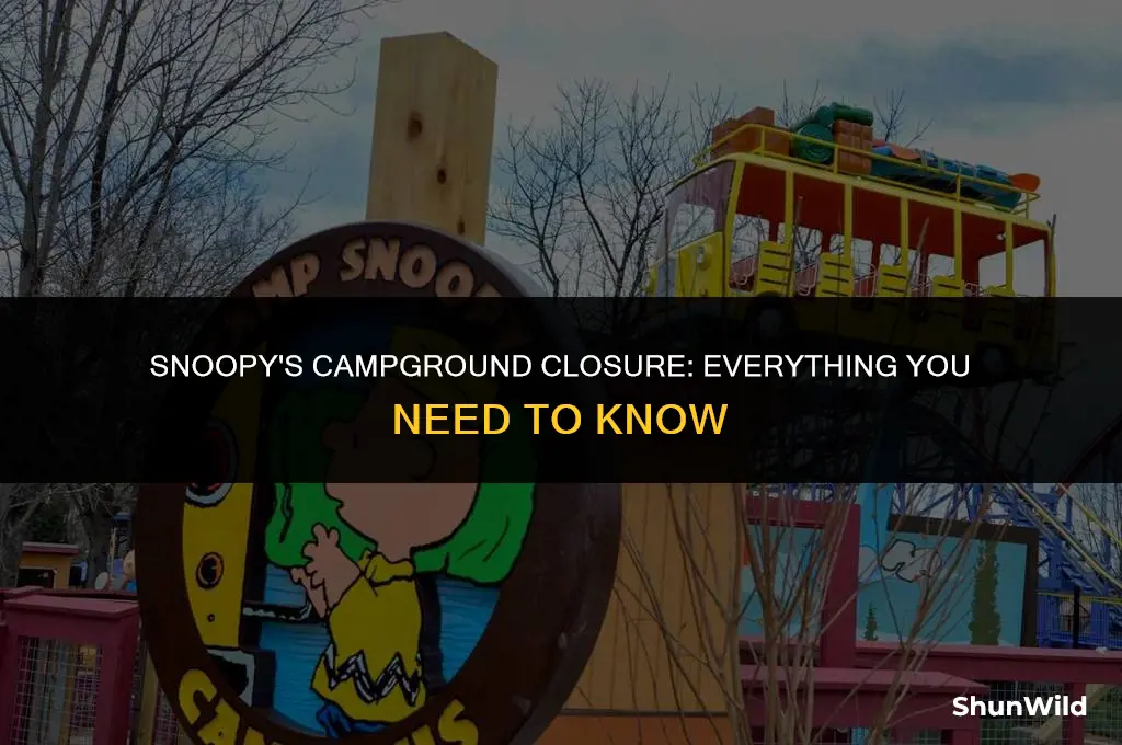 when does camp snoopy close