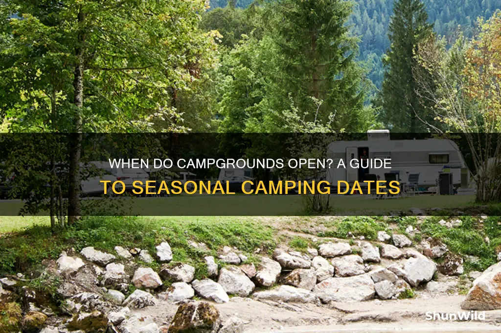 when does campgrounds open