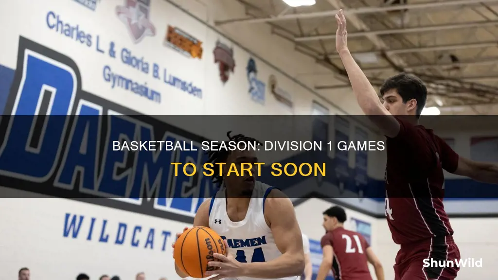 when does division 1 basketball start