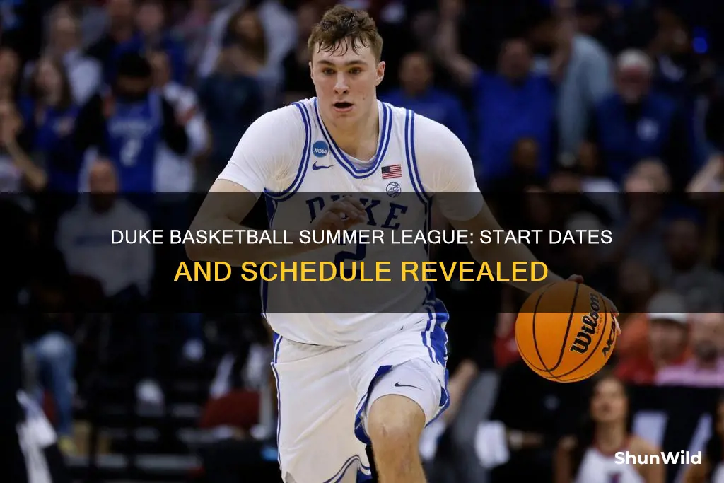 when does duke basketball summer league start