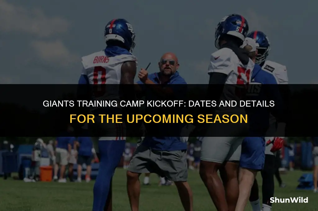 when does giants camp start