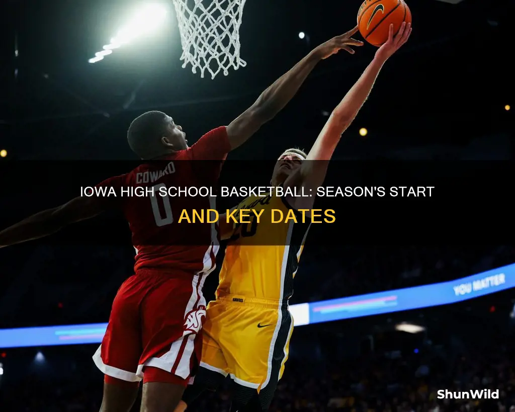 when does iowa high school basketball start