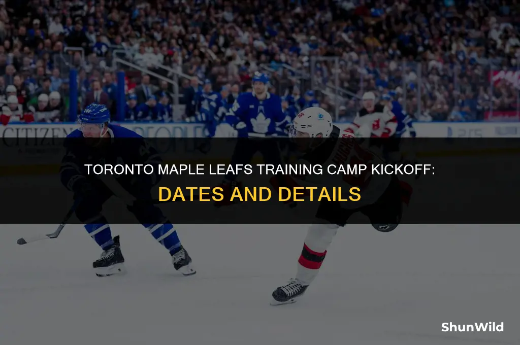 when does leafs camp start