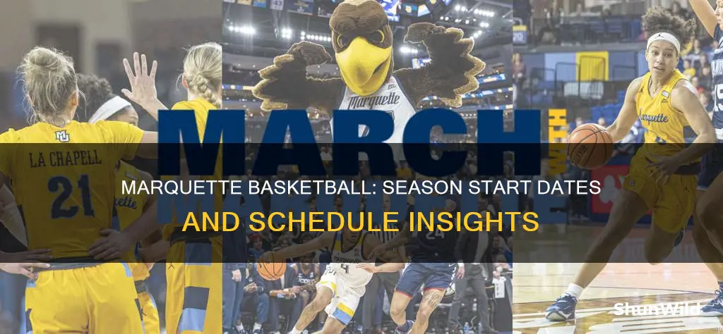 when does marquette basketball start