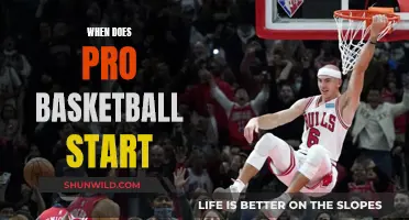 Basketball Season: Pro Games Start in October