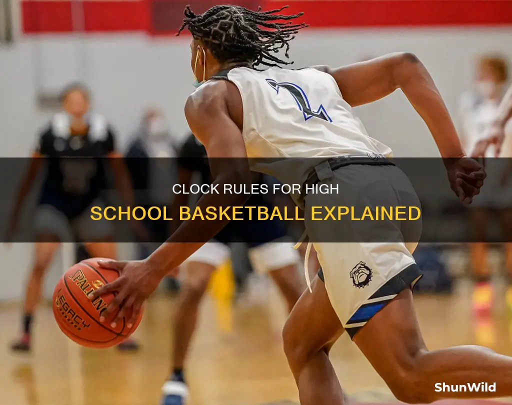 when does running clock start in high school basketball
