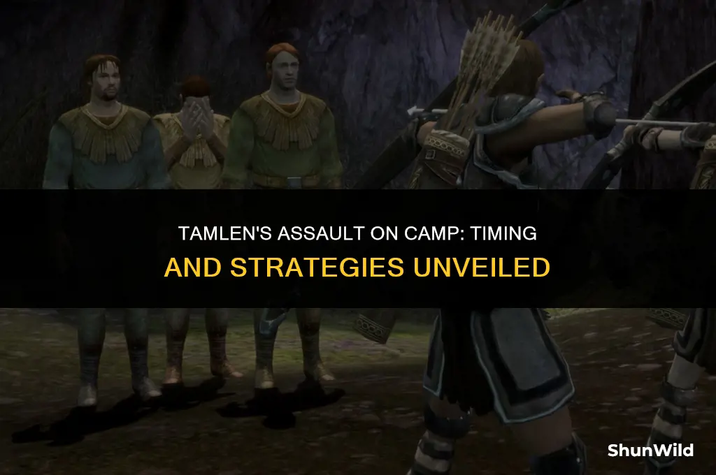 when does tamlen attack camp