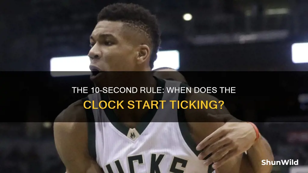 when does the 10 second count start in basketball