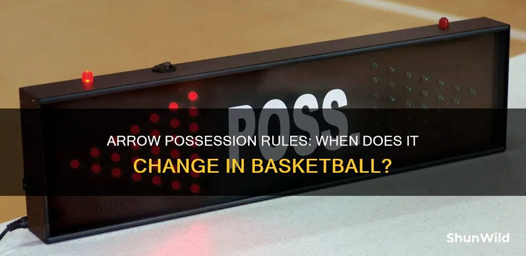when does the possession arrow change in basketball