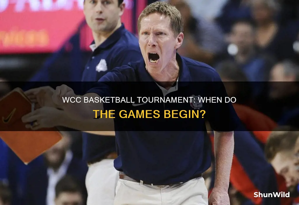 when does the wcc basketball tournament start