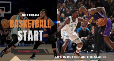 The NBA Season: Tip-Off Time