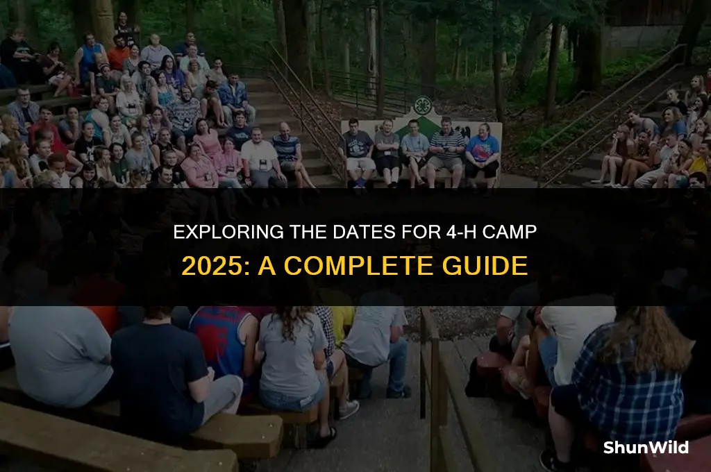 when is 4h camp 2025