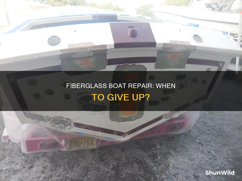 when is a fiberglass boat beyond repair