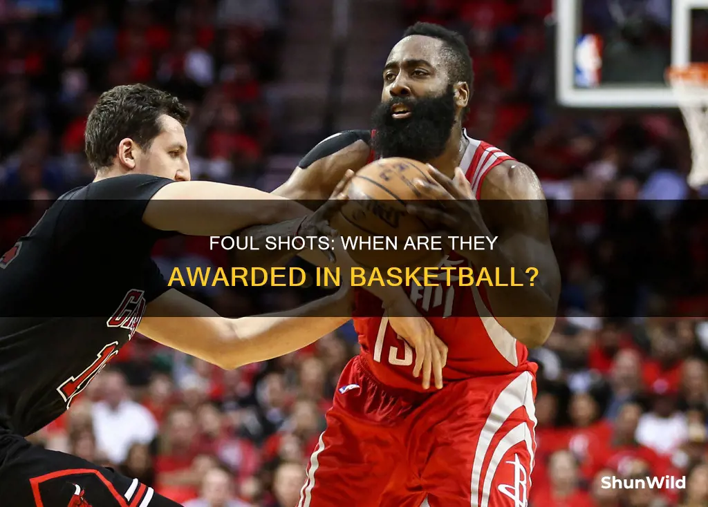 when is a foul shot awarded in basketball