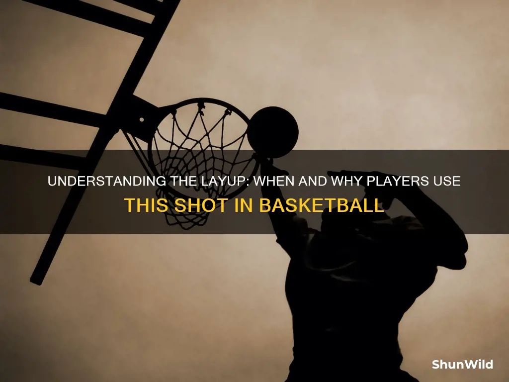 when is a layup shot used in basketball