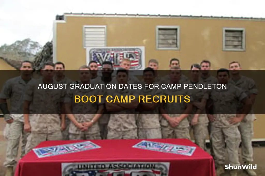 when is august graduation for camp pendleton boot camp graduation