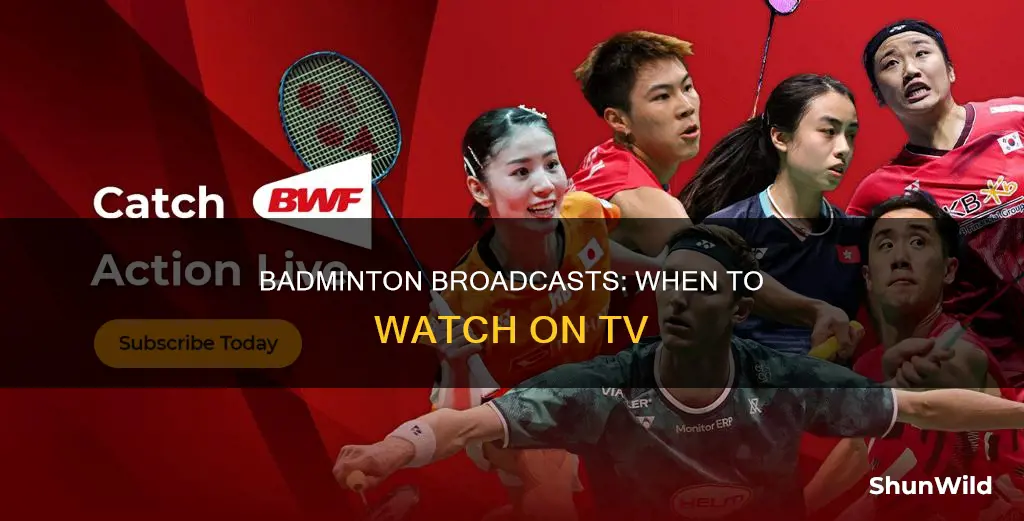 when is badminton on tv
