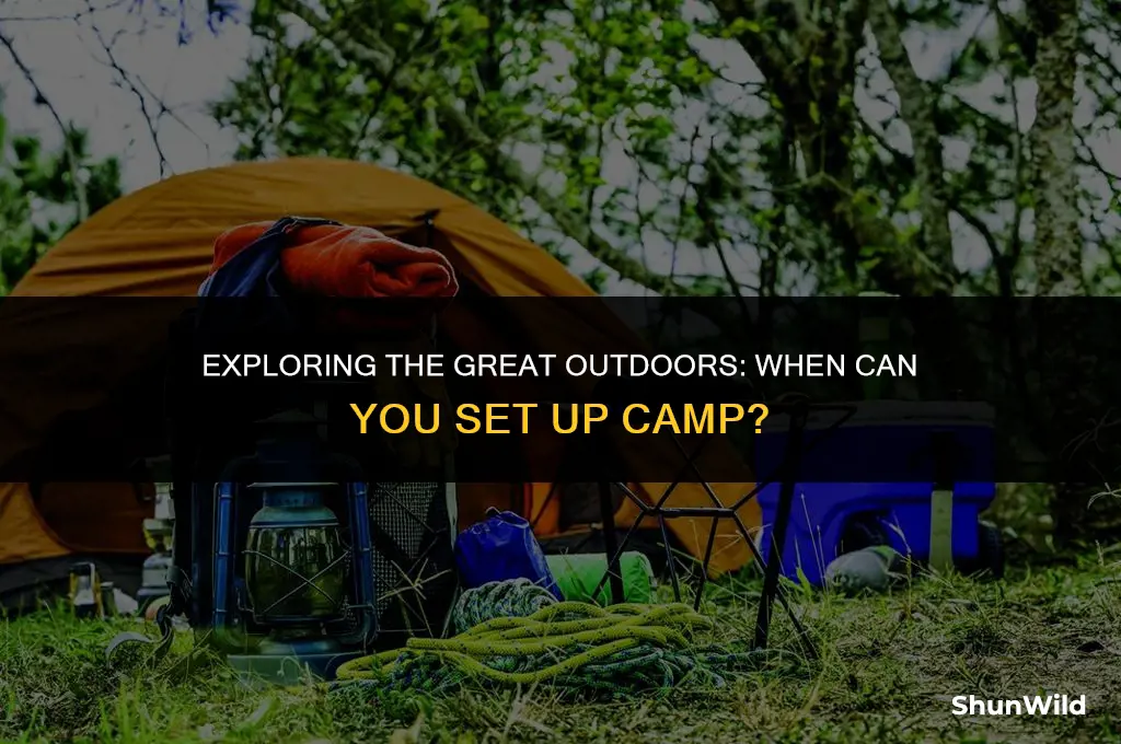 when is camping allowed