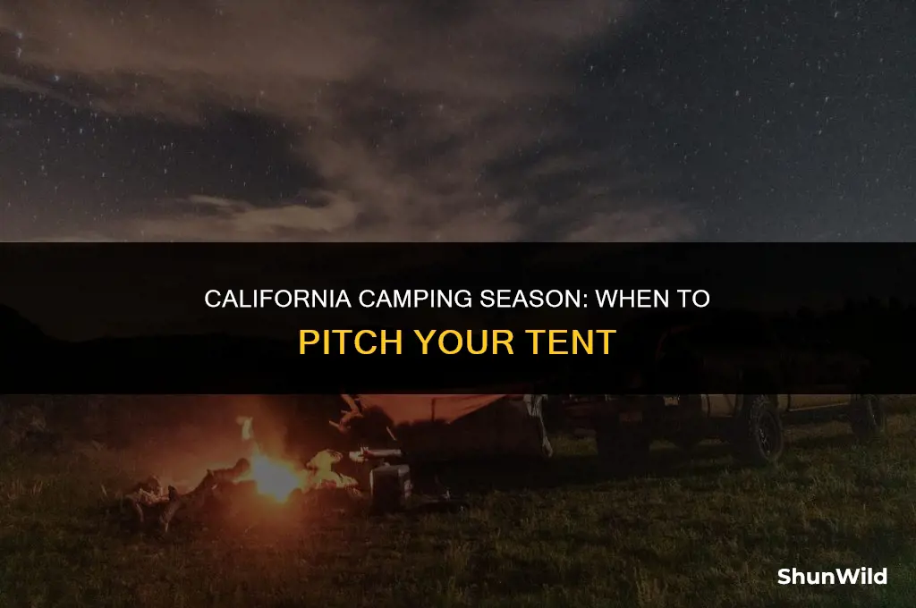 when is camping season california