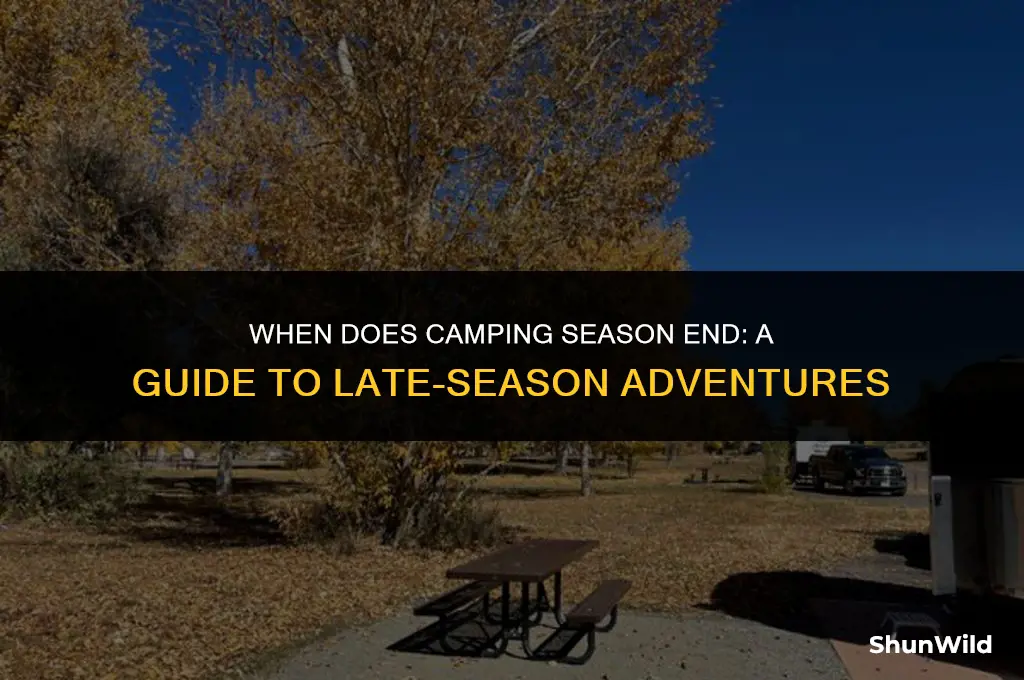 when is camping season over