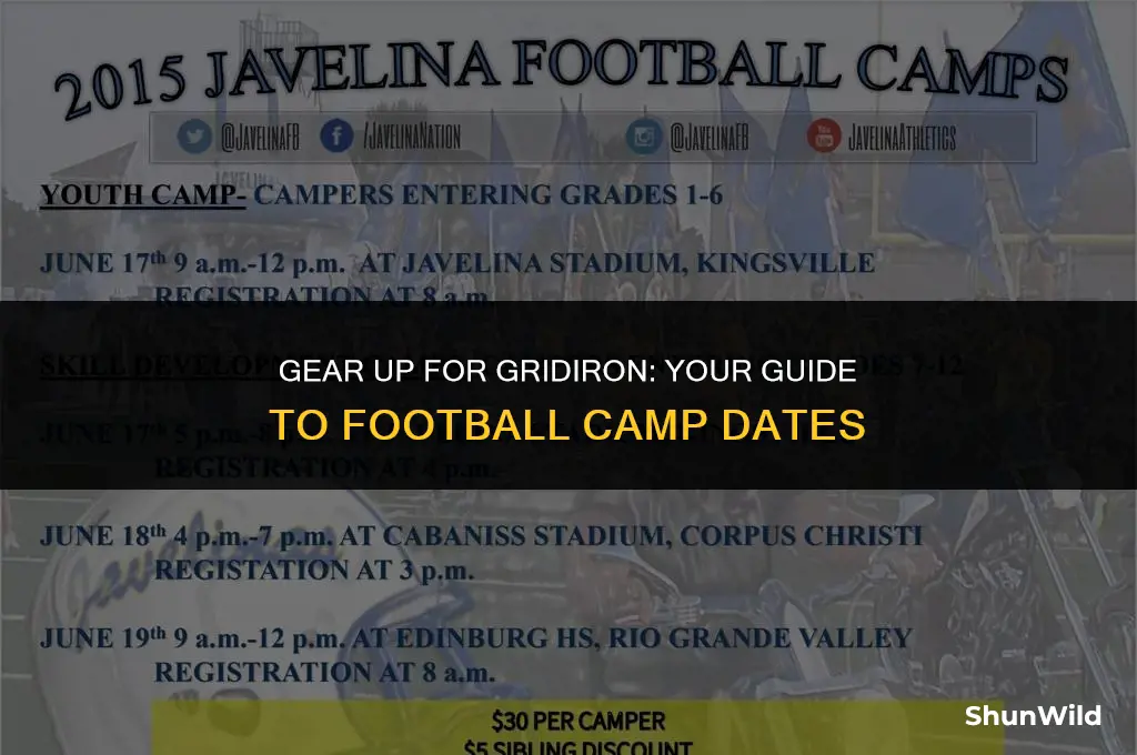 when is football camp