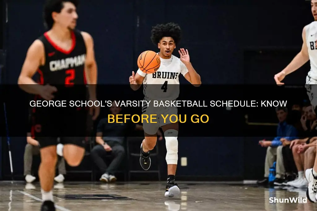 when is george schools varsity basketball schedule